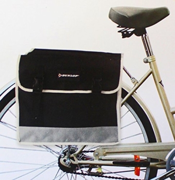 Dunlop Doppel Satteltasche Fahrradtasche Gepäckträger Wetterfeste Tasche - 