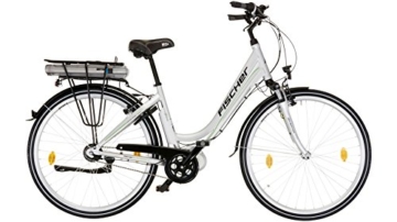 FISCHER FAHRRAEDER E-Bike City Damen Ecoline, 28 Zoll, 7 Gang, Mittelmotor, 317 Wh 71,12 cm (28 Zoll) - 