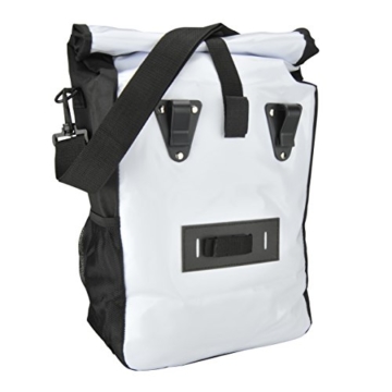 Fischer Gepäckträger Tasche, Weiß, 4 x 32 x 41 cm, 18 Liter -
