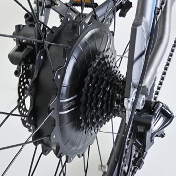 Fischer Herren E-bike MTB Proline Evo - Shimano 24 Gang Deore, Matt Grau, 27.5, 19029 - 