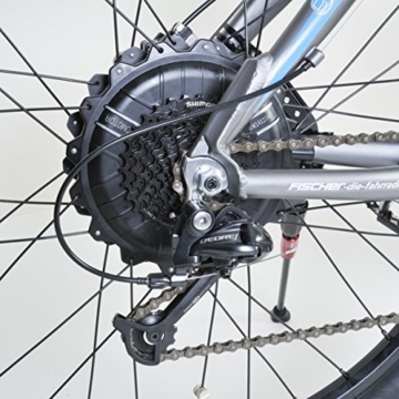 Fischer Herren E-bike MTB Proline Evo - Shimano 24 Gang Deore, Matt Grau, 27.5, 19029 - 