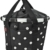 KLICKfix Damen Fahrradkorb, Black Dots, 35 x 28 x 26 cm -