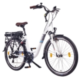 NCM Munich 26" Zoll Elektrofahrrad Herren/Damen Unisex Pedelec,E-Bike,City-Bike Rad, 36V 250W 14Ah Lithium-Ionen-Akku mit PANASONIC Zellen, matt weiß -