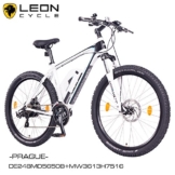 NCM Prague 27,5" Zoll Elektrofahrrad Mountainbike E-MTB E-Bike,Pedelec mit 250W Bafang Heckmotor 36V Li-Ion Akku mit 13Ah,weiß,schwarz -