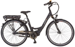 Prophete Damen Elektrofahrrad E-Bike Alu-City 28 Zoll E-Novation premium mit Rücktritt Navigator 6.7, schwarz matt, 46, 52556-0111 -
