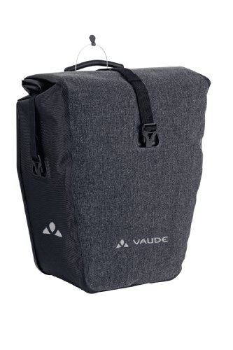 VAUDE Unisex Radtasche Aqua Deluxe Single, black, 37 x 33 x 19 cm, 24 liters, 11625 -