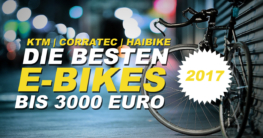 Die besten E/Bikes bis 3000 Euro im Jahr 2017